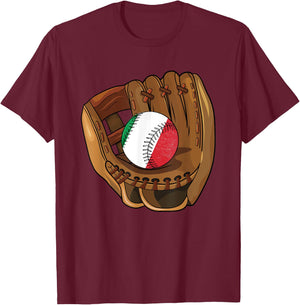 Italian Baseball Sport Italy Baseball T-Shirt - T-Shirt | Maroon