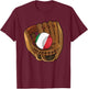Italian Baseball Sport Italy Baseball T-Shirt - T-Shirt | Maroon