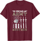 Proud Army Brother US Army Brother Gifts Army Graduation T-Shirt - T-Shirt | Maroon