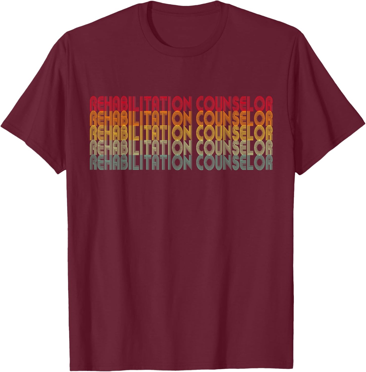Rehab Team Assistant Rehabilitation Technician Nurse Therapy T-Shirt - T-Shirt | Maroon