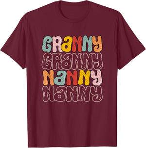 Granny Nanny Babysitter Grandma Babysitting Grandmother T-Shirt - T-Shirt | Maroon