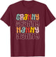 Granny Nanny Babysitter Grandma Babysitting Grandmother T-Shirt - T-Shirt | Maroon