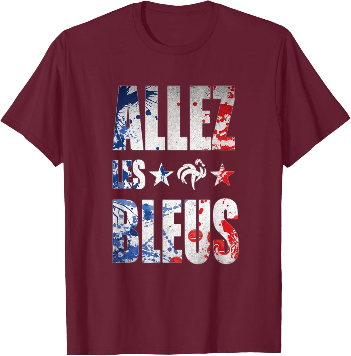 Go the Blue, For the fans of the French team T-Shirt - T-Shirt | Maroon
