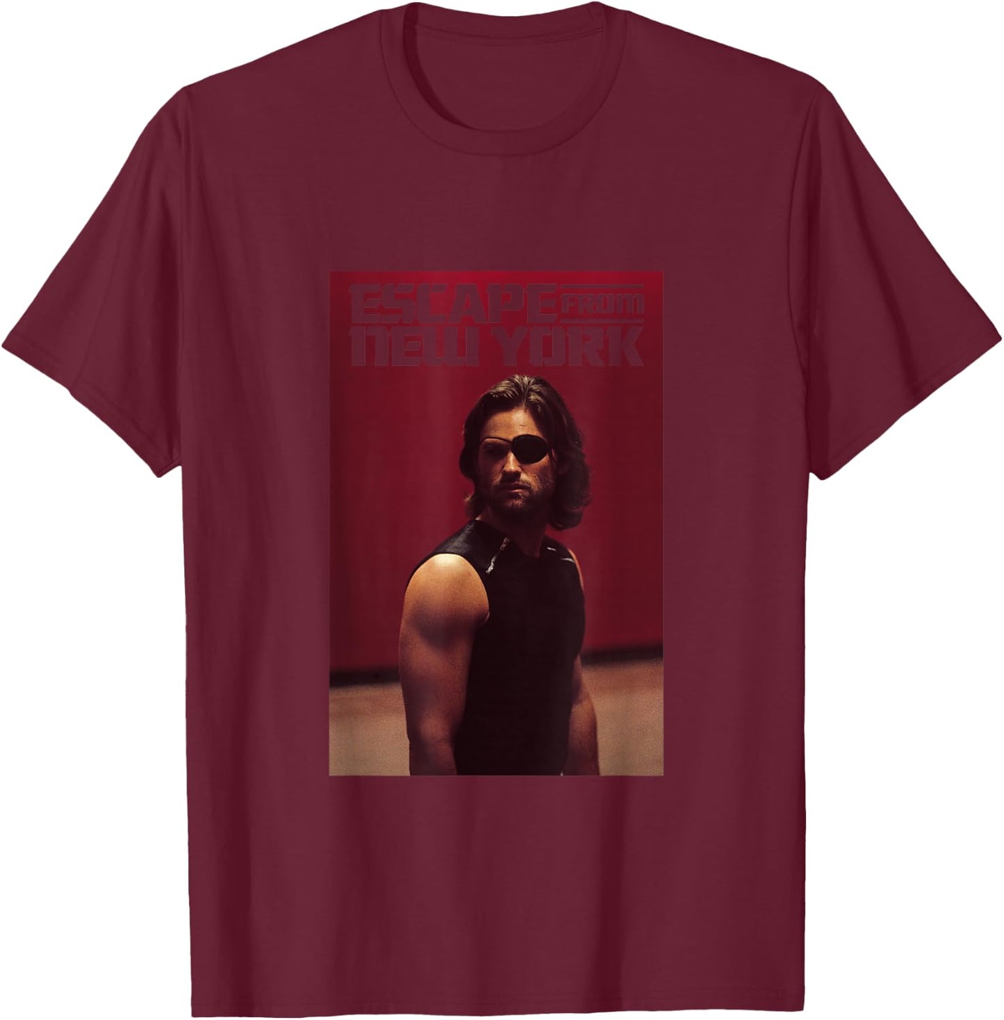 Escape From New York Snake Plissken Still T-Shirt - T-Shirt | Maroon
