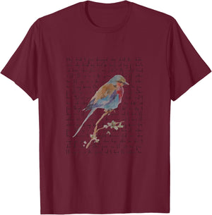His Eye is on the Sparrow T-Shirt - T-Shirt | Maroon