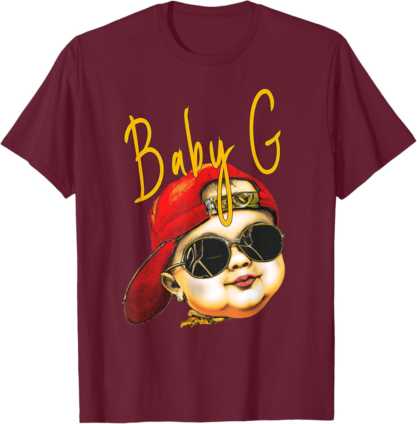 Baby G Hip Hop Baby T-Shirt - T-Shirt | Maroon