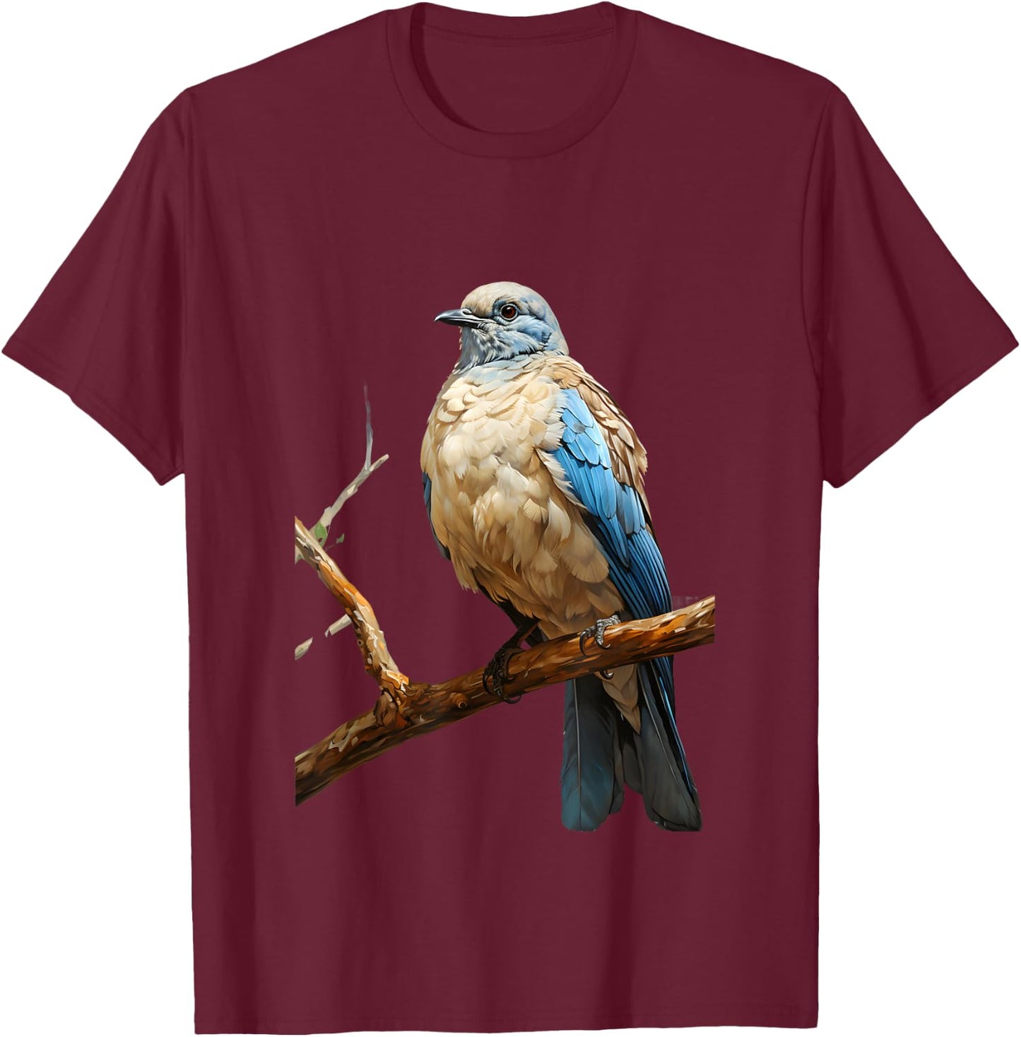 Gift Turtle Dove Nature Volatile Trees T-Shirt - T-Shirt | Maroon