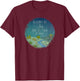 He Counts The Stars And Calls Them By Name Bible Verse T-Shirt - T-Shirt | Maroon