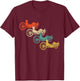 Retro Vintage Recumbent Bike Cyclist Recumbent Trike Cycling T-Shirt - T-Shirt | Maroon