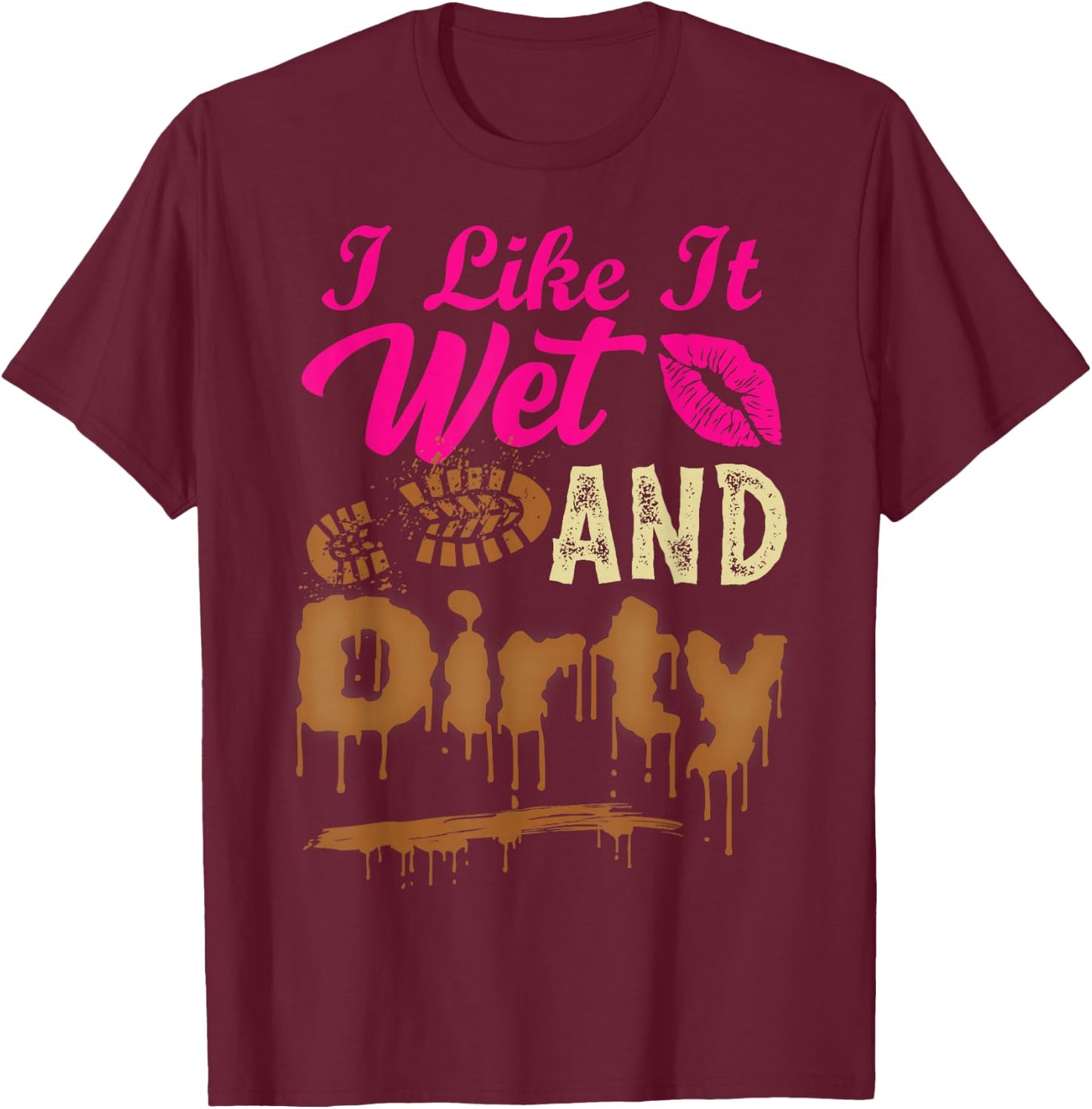 Mud Run Girl T-Shirt - T-Shirt | Maroon