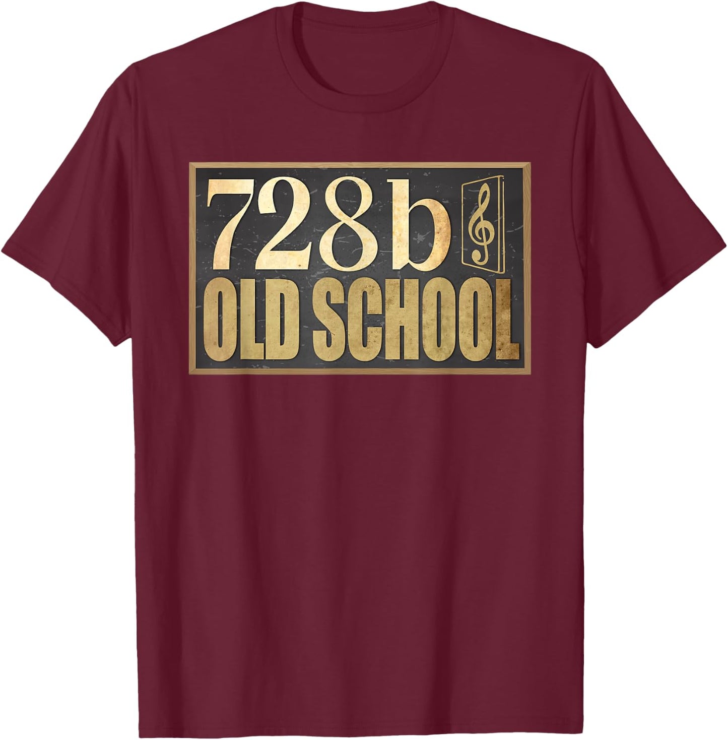 728b Old School Music Song Church Christ T-Shirt - T-Shirt | Maroon