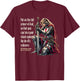 Templar Women Knight Christian Bible Verse Saying Lord T-Shirt - T-Shirt | Maroon