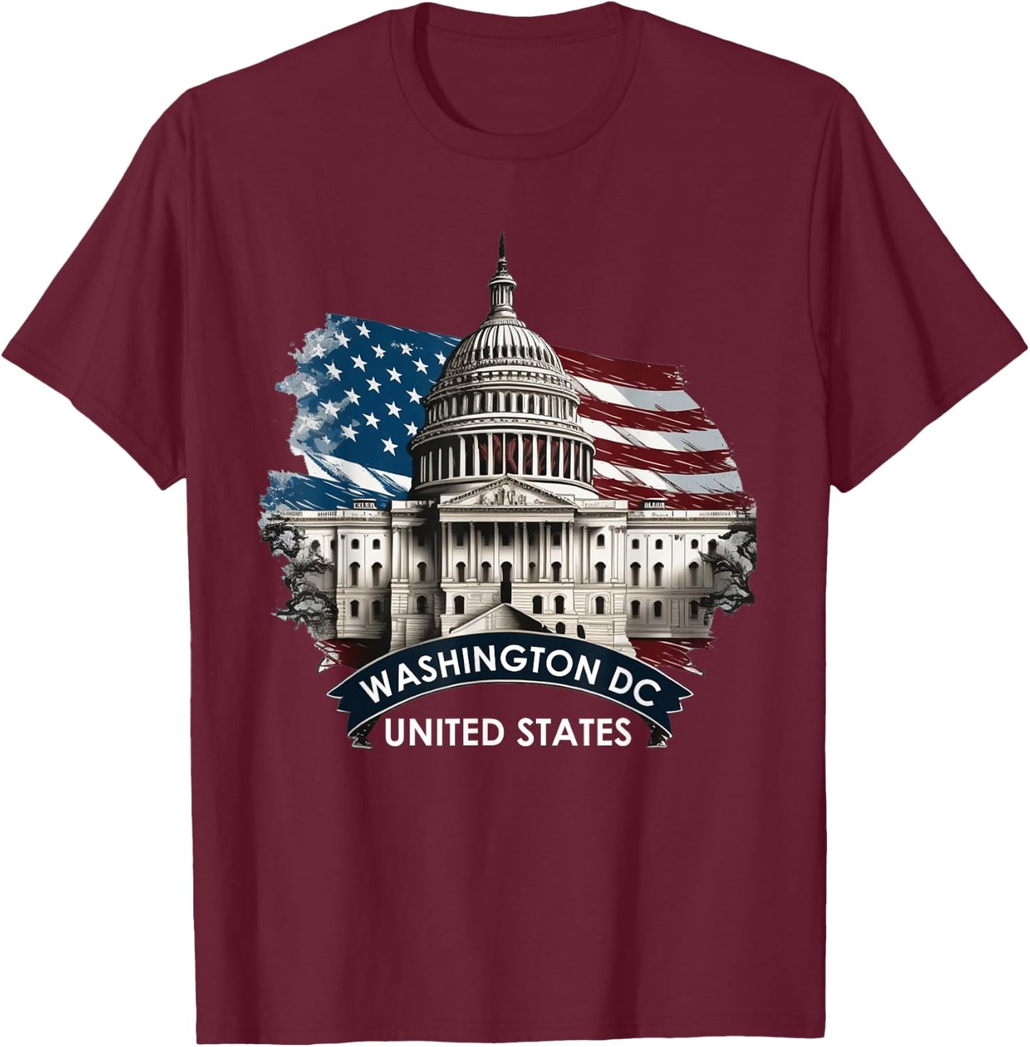 Washington DC Capitol Hill USA Souvenirs Gifts Men Women Kid T-Shirt - T-Shirt | Maroon