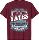 It's An YATES Thing You Wouldn't Understand Name Vintage T-Shirt - T-Shirt | Maroon