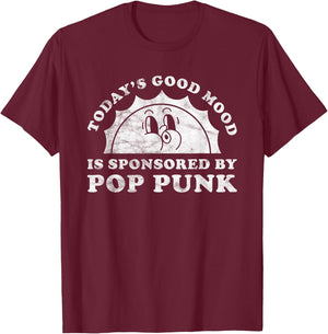 Funny Cute Retro Vintage Pop Punk or Punk Pop T-Shirt - T-Shirt | Maroon