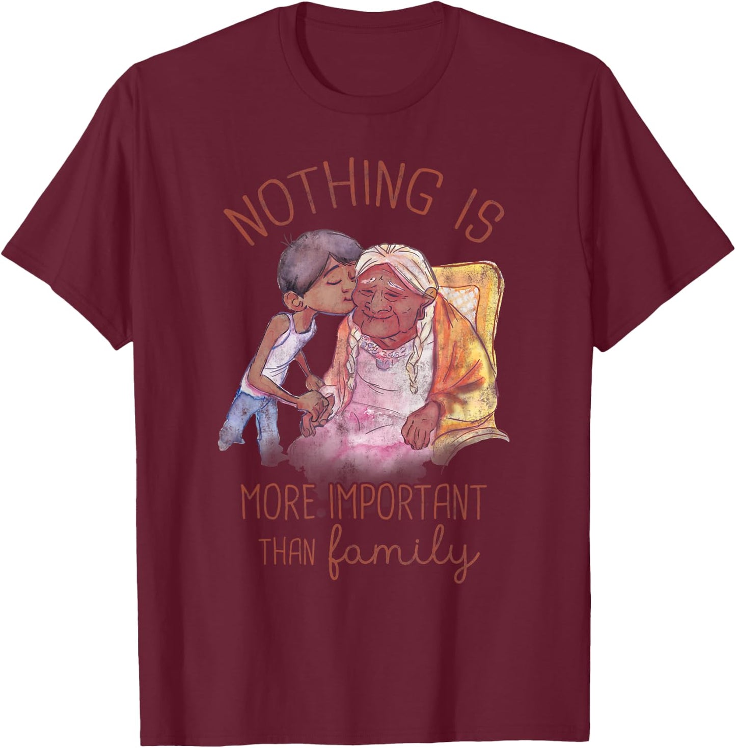 Disney Pixar Coco Nothing is More Important Than Family Shot T-Shirt - T-Shirt | Maroon