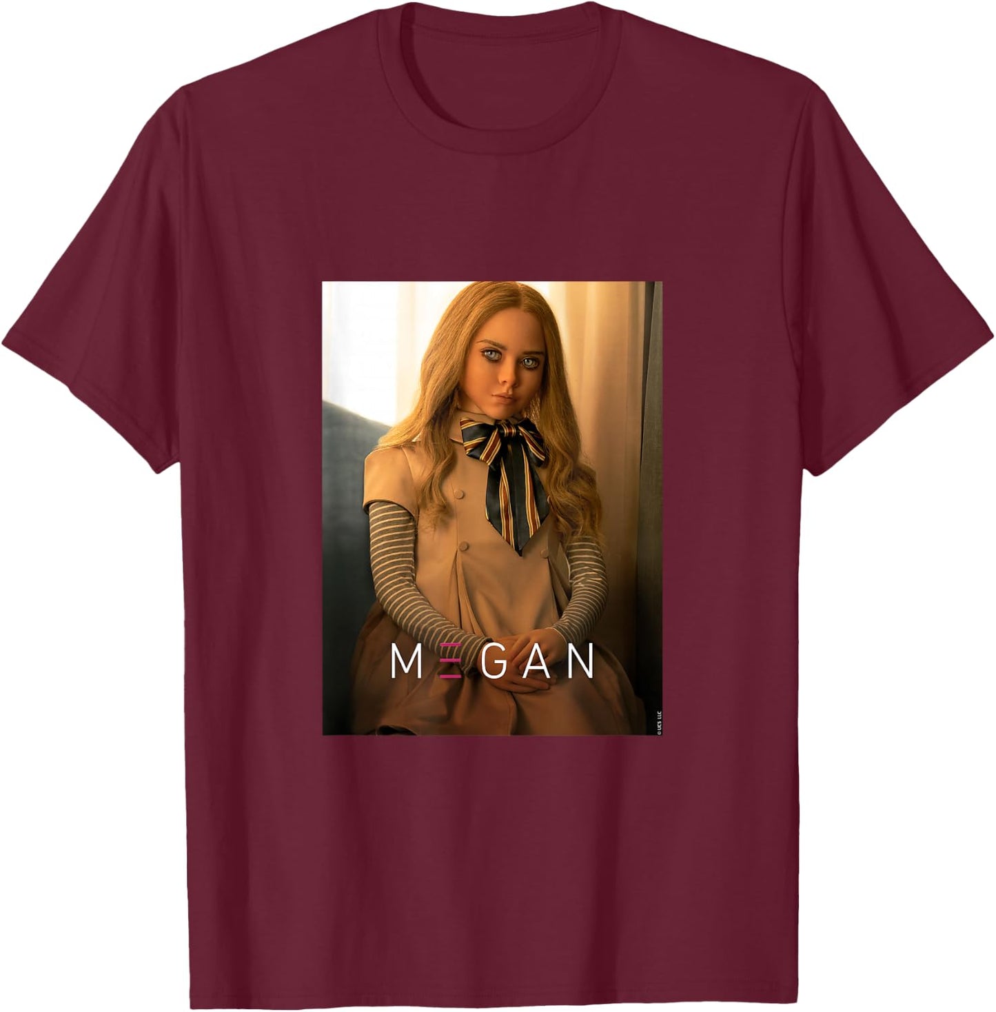 Megan Portrait T-Shirt - T-Shirt | Maroon