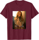 Megan Portrait T-Shirt - T-Shirt | Maroon