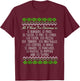 All I Want For Christmas 55 Burgers 55 Fries 55 Tacos 55 T-Shirt - T-Shirt | Maroon