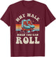 Inline Skating Roller Skating Roller 80s Outfit Inline Skating T-Shirt - T-Shirt | Maroon