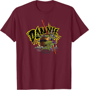 Teenage Mutant Ninja Turtles: Mutant Mayhem Donnie Pose T-Shirt - T-Shirt | Maroon