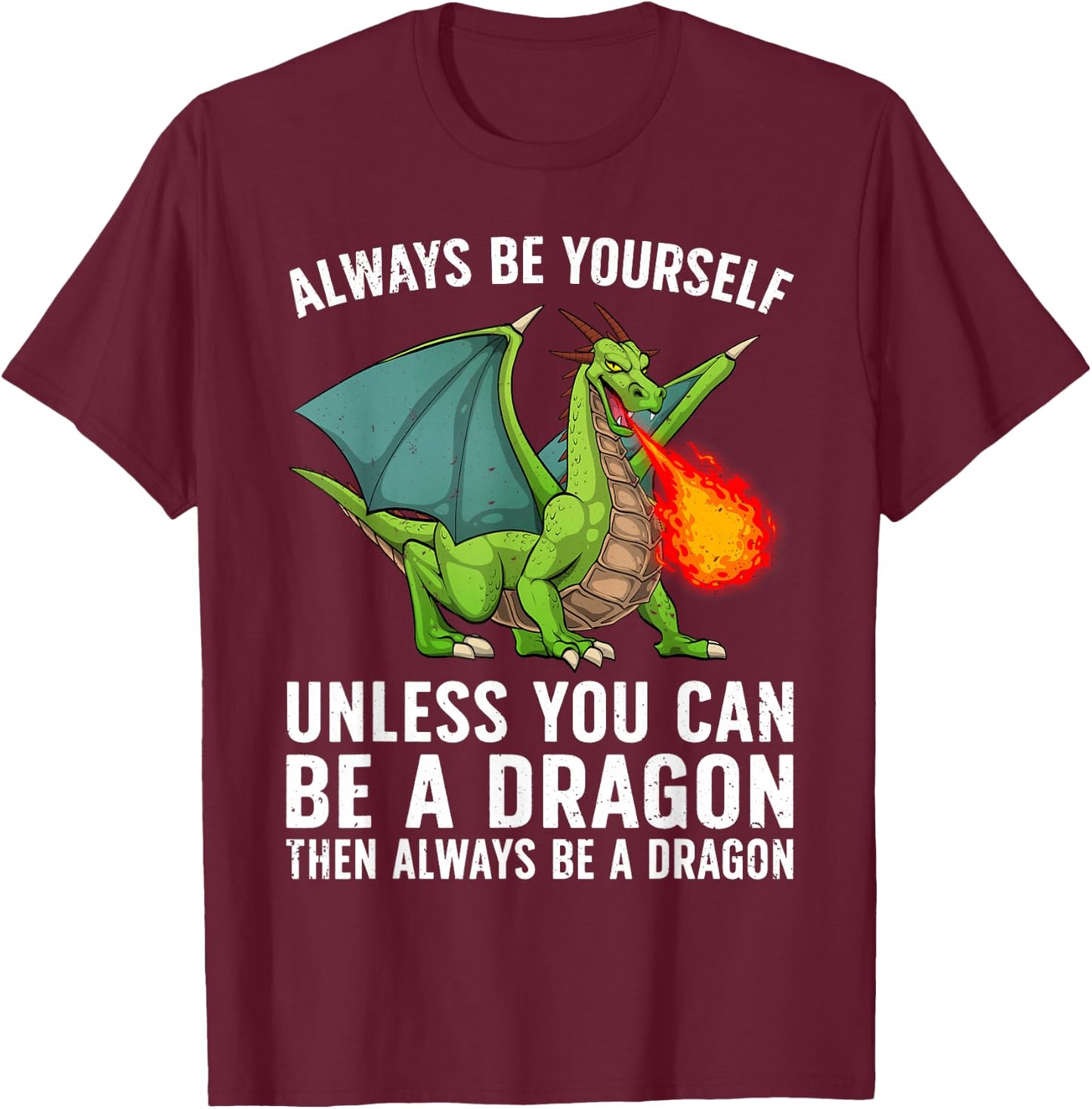 Cool Dragon Women Boys Kids Mythical Dragon Lovers T-Shirt - T-Shirt | Maroon