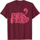 Official Pink Floyd Rock Band Retro Logo Classic Rock Music T-Shirt - T-Shirt | Maroon
