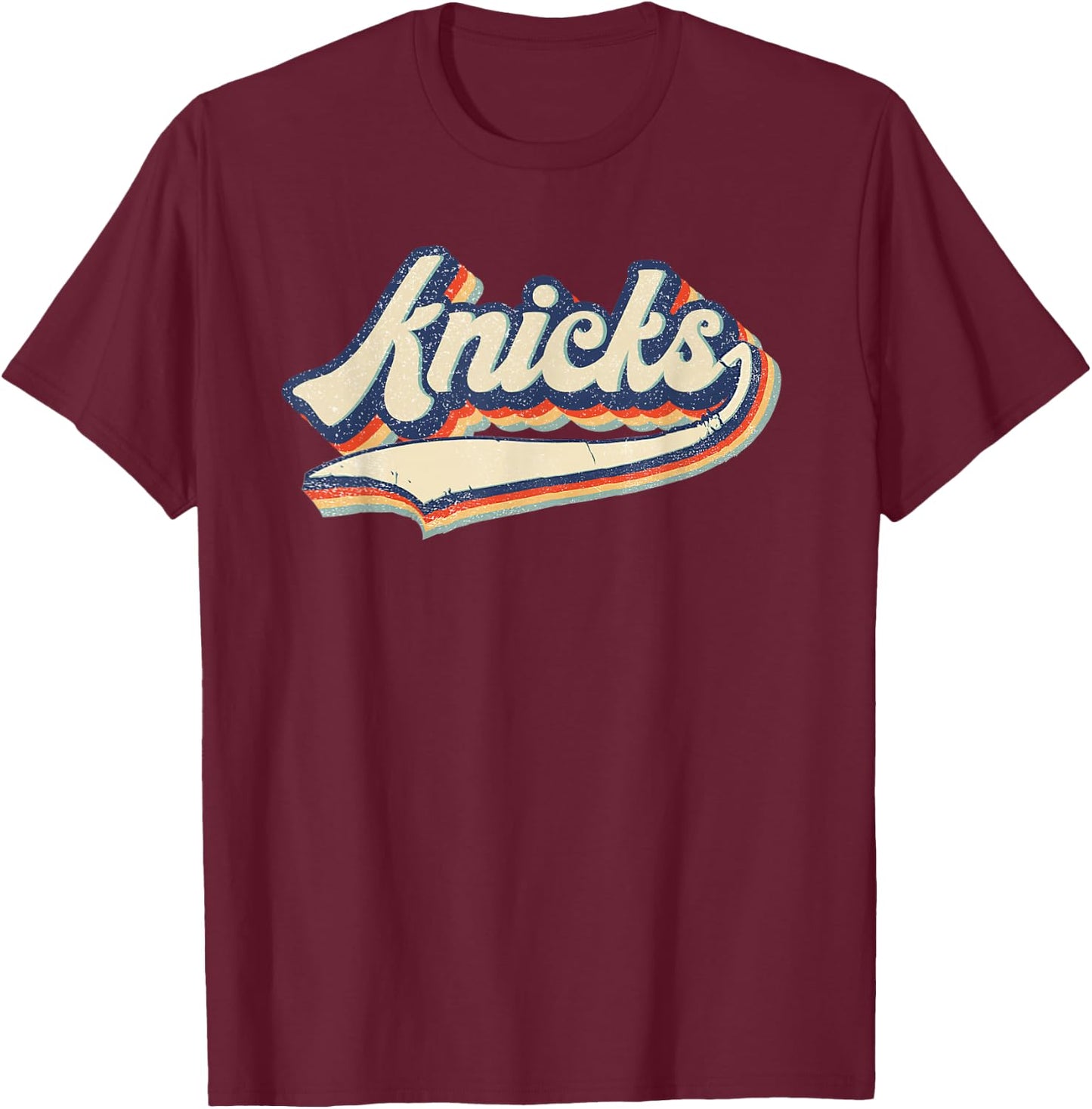 Knicks Name Vintage Retro Gift Men Women Boy Girl T-Shirt - T-Shirt | Maroon