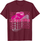 Let´s Go Girls - Country Southern Western Leopard Cow T-Shirt - T-Shirt | Maroon