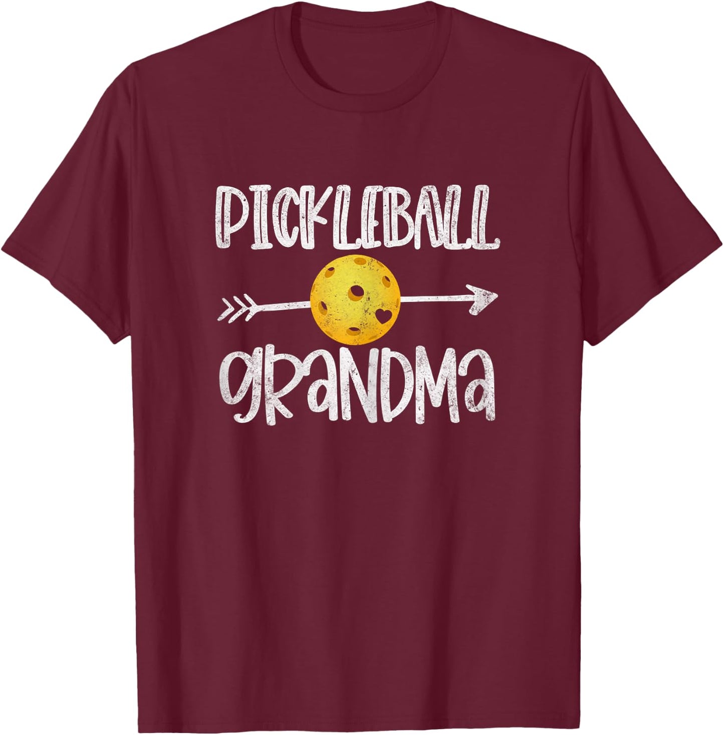 Funny Pickleball Grandma Pickleball Player Gift T-Shirt - T-Shirt | Maroon