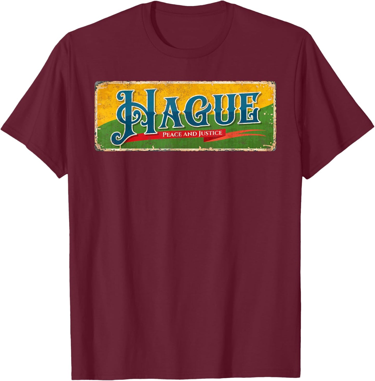 Europe Netherlands Holland The Hague Vacation Souvenir T-Shirt - T-Shirt | Maroon