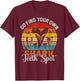 Tooth Hunter Go find your own Shark Teeth Collecting Spot T-Shirt - T-Shirt | Maroon