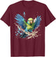 Colorful Splash Art Pacific Parrotlet Parrot Lover T-Shirt - T-Shirt | Maroon