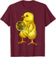 Cute Chicken Playing French Horn - French Horn Musician Gift T-Shirt - T-Shirt | Maroon