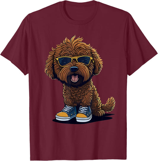 Mini Golden Doodle Must Haves Pet Owner Mini Goldendoodle T-Shirt - T-Shirt | Maroon