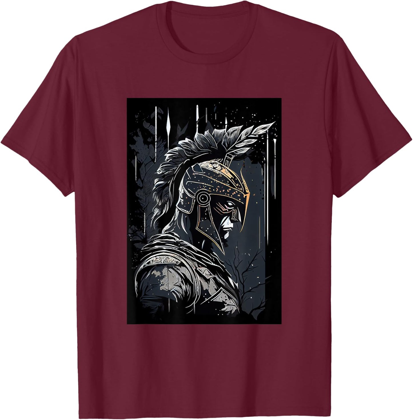 Epic Motivational Spartan Warrior Trojan Warrior Gladiator T-Shirt - T-Shirt | Maroon