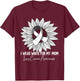 I Wear White For My Mom Lung Cancer Awareness T-Shirt - T-Shirt | Maroon