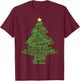 Names Of Jesus Christmas Tree Lights Christian Xmas Pajama T-Shirt - T-Shirt | Maroon