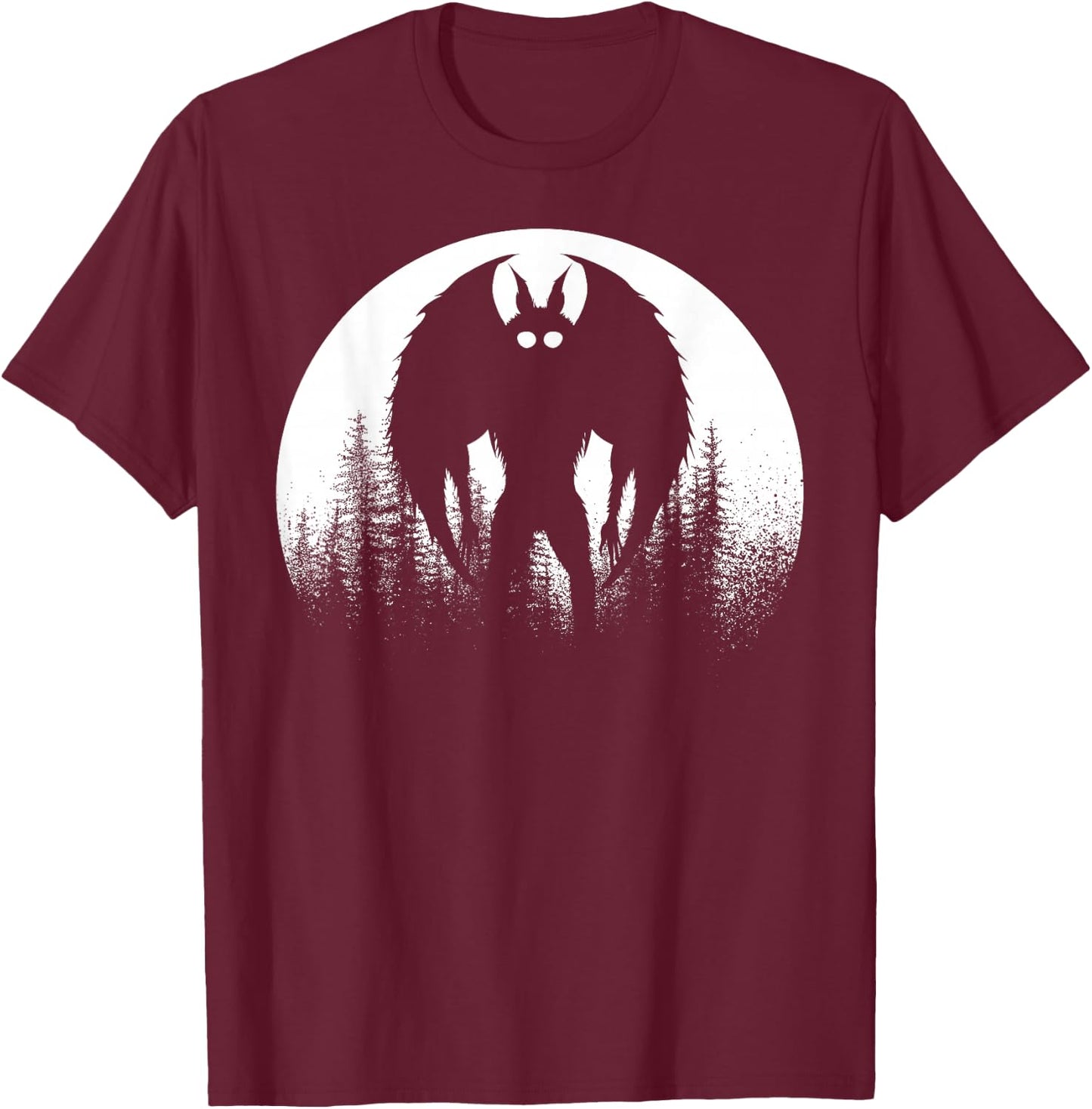 Mothman | Folklore Cryptid Women and Kids | Mothman T-Shirt - T-Shirt | Maroon