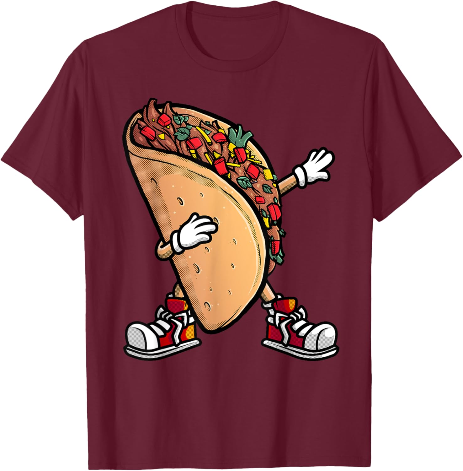Cool Taco Women Cinco De Mayo Fiesta Mexican Food T-Shirt - T-Shirt | Maroon