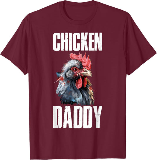 Chicken Daddy T-Shirt - T-Shirt | Maroon