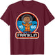 Peanuts - Franklin Armstrong Astronaut Space Badge 1968 T-Shirt - T-Shirt | Maroon