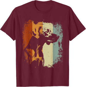 Plott Hound Retro Vintage Design T-Shirt - T-Shirt | Maroon