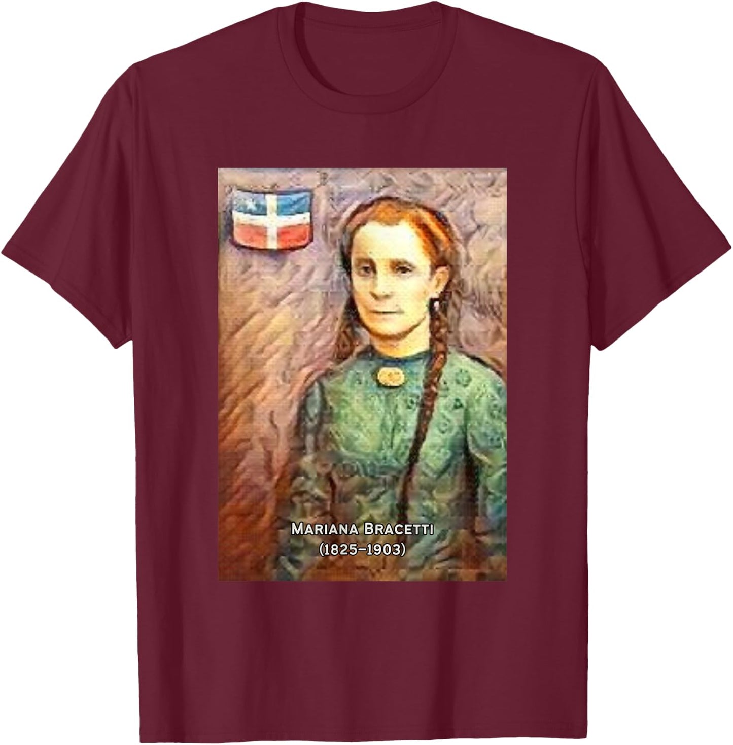 Mariana Bracetti T-Shirt - T-Shirt | Maroon