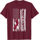 Head and Neck Cancer Patient Fighter Throat Oral Cancer Flag T-Shirt - T-Shirt | Maroon