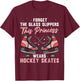 Funny Ice Hockey Art Girls Ice Hockey Player Lover T-Shirt - T-Shirt | Maroon