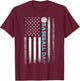 Funny Dad Fathers Day Baseball Dad T-Shirt - T-Shirt | Maroon