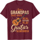 Real Grandpas Play Guitar Then Take Nap Funny Guitarist T-Shirt - T-Shirt | Maroon