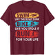Cool Triathlon Women Swim Bike Run Triathlete T-Shirt - T-Shirt | Maroon