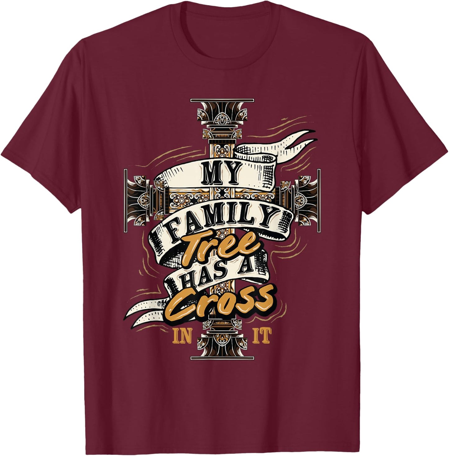 Christianity and Religious Believe for Christians Men Women T-Shirt - T-Shirt | Maroon